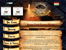 Tablet Screenshot of escapepirateroom.com